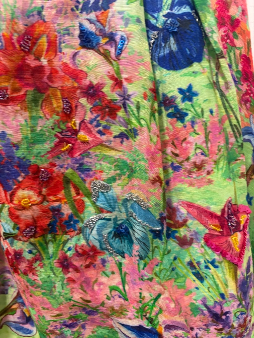 Floral Multi-Color Ruffle Mini Dress - Picture 2 of 8